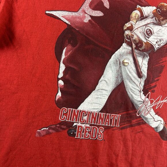 Cincinnati Reds Joey Votto Graphic Shirt Men’s XL Majestic Helmet Jersey Y2K - Picture 8 of 13